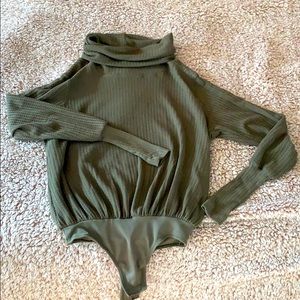 Free People sweater bodysuit